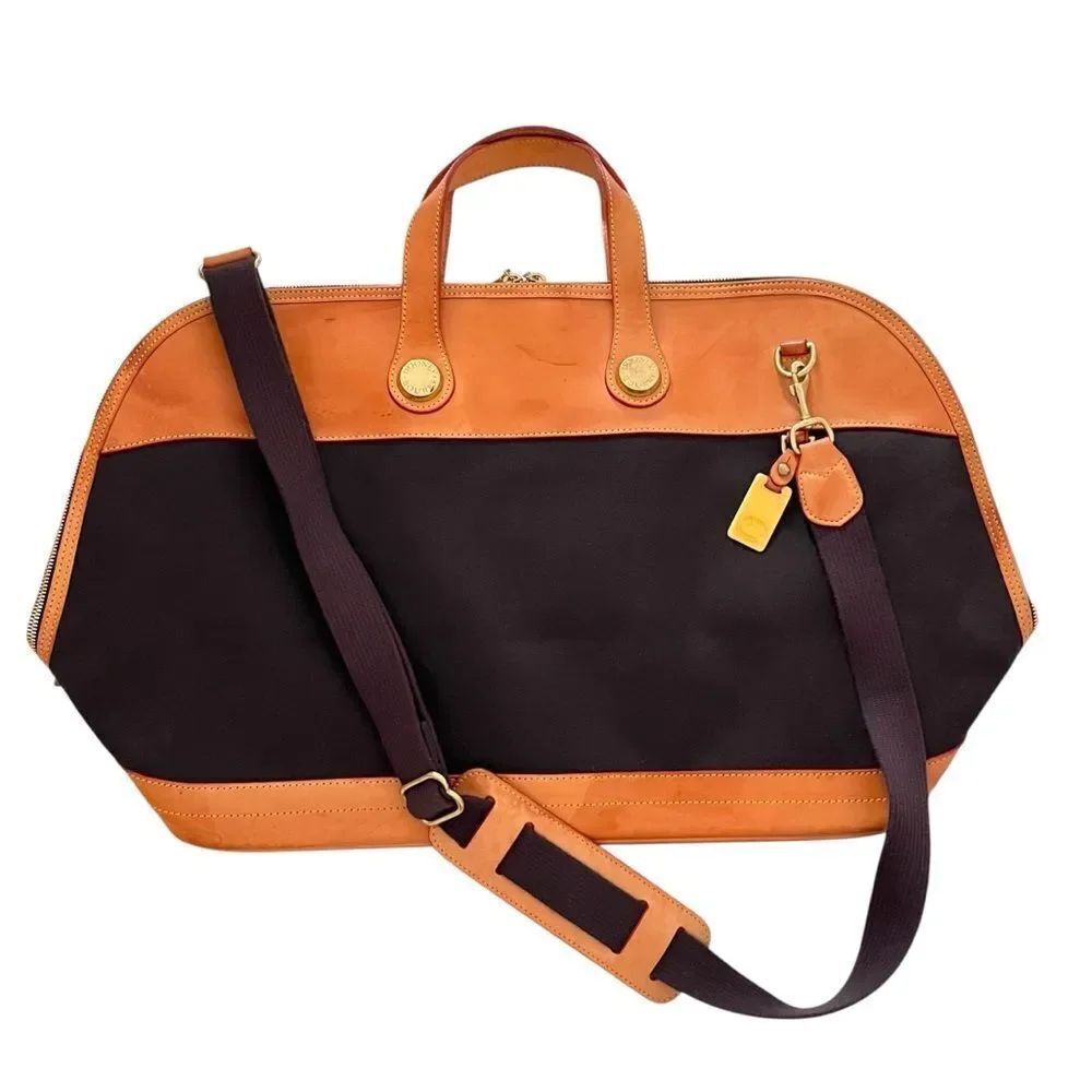 Dooney & Bourke Leather & Canvas Cabriolet Weekender Travel Bag